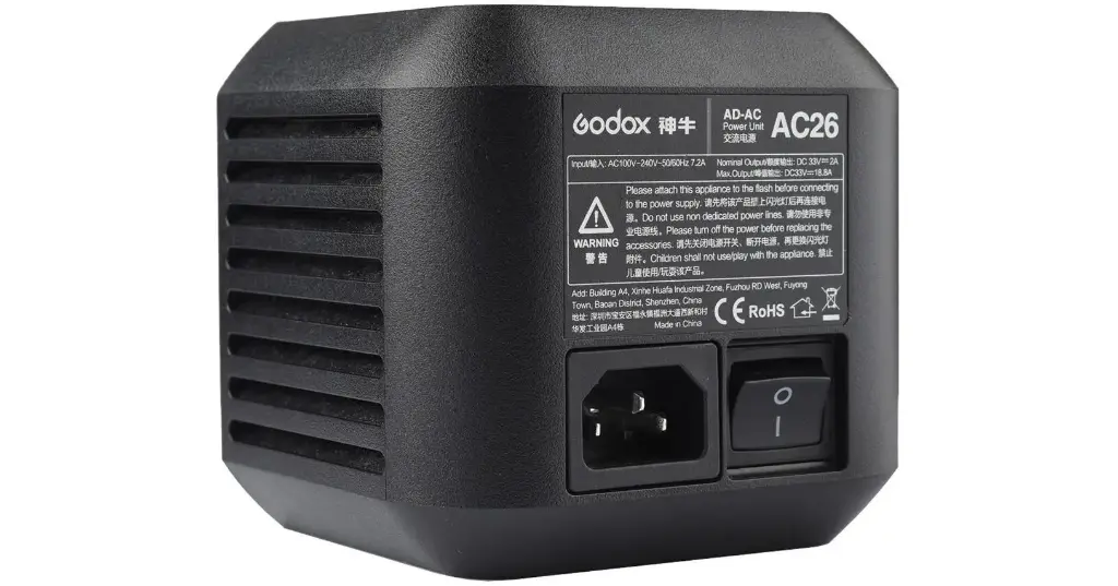 Godox AC26 AD600Pro AC Adapter