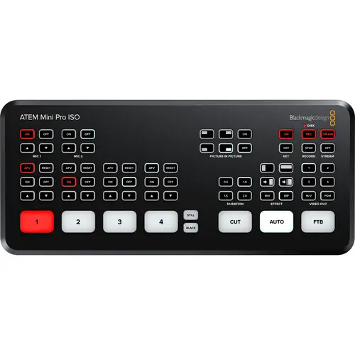 Blackmagic Design ATEM Mini Pro ISO HDMI Live Stream Switcher SWATEMMINIBPRISO