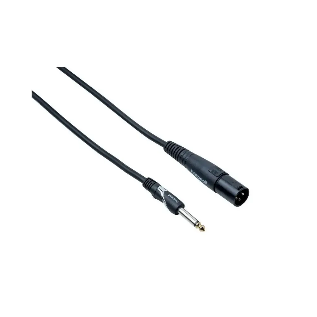 Bespeco XLRM to JK Audio Cable Black 4.5m HDJM450