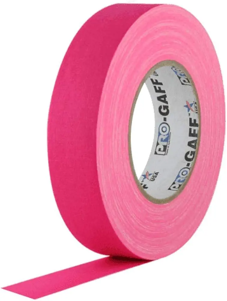 Professional Waterproof Gaffer Tape 25m x 24mm Fluorescent Pink