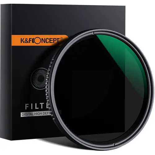 K&F Concept 82mm ND8-ND2000 Nano-D Variable ND Filter with Multiresistant Coating 3-11 Stop KF01.1361