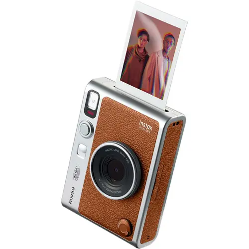 FujiFilm Instax Mini Evo Hybrid Instant Camera Brown 16812534