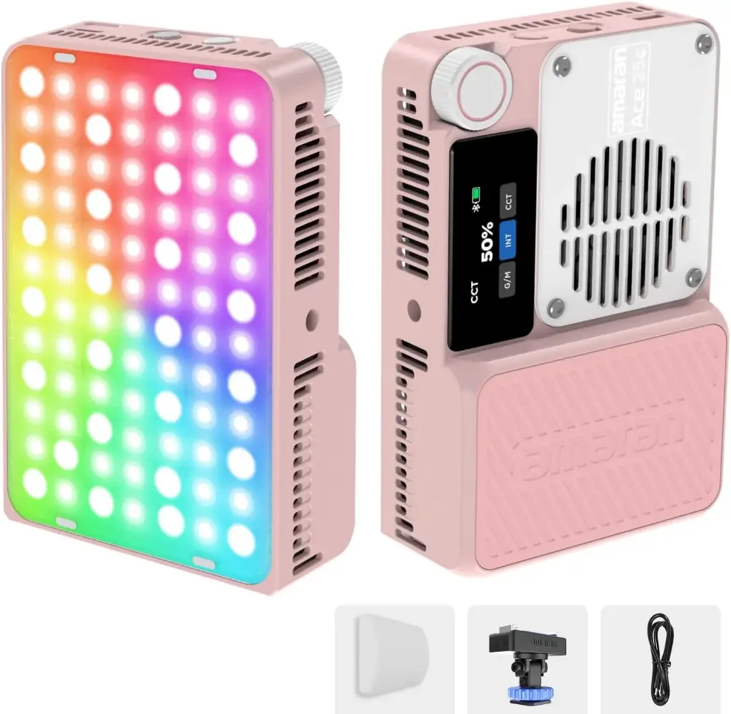 Aputure Amaran Ace 25c Pocket RGBWW LED Light Pink MP0206000F