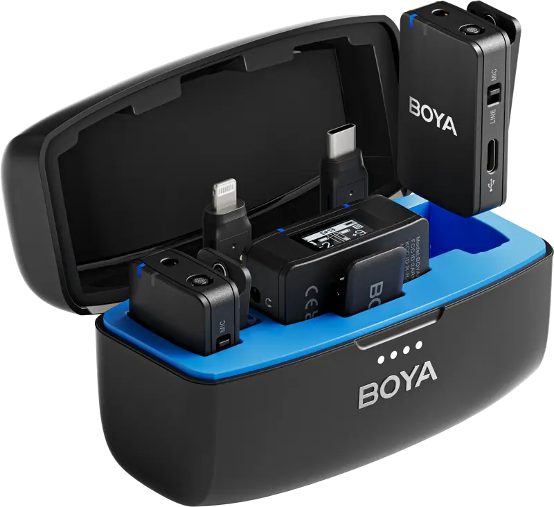 Boya BoyaMIC 2.4GHz All-In-One Professional Wireless Microphone for Camera, iPhone, Android devices