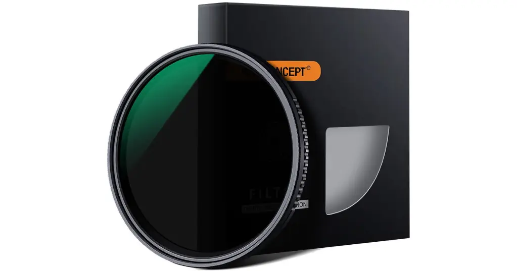 K&F Concept 55mm ND8-2000 Nano-D Variable ND Filter with Multiresistant Coating 3-11 Stop KF01.1355