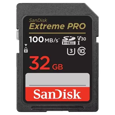 SanDisk Extreme Pro 100Mbps 32GB SDHC UHS-I Card SDSDXXO-032G-GN4IN