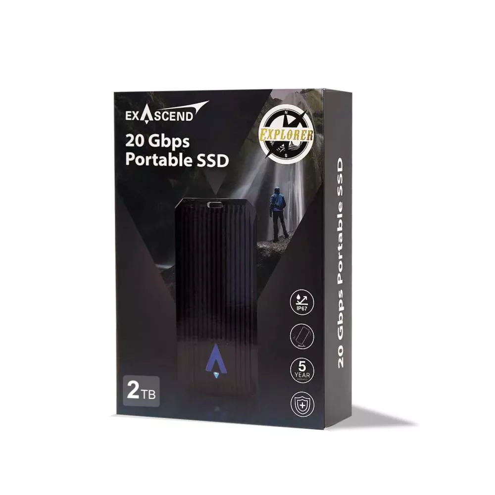 Exascend Explorer 2TB 2000MB/s R&W Portable SSD EX-EXU2M6E02TP0C