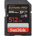 SanDisk Extreme Pro 200Mbps 512GB SDXC UHS-I Card SDSDXXD-512G-GN4IN V30