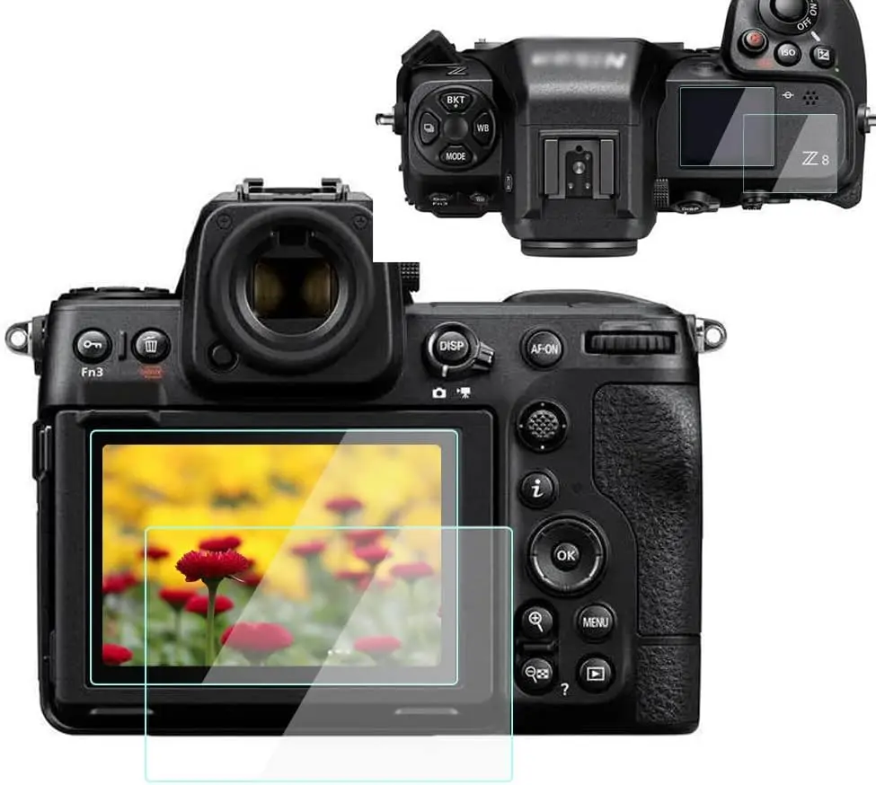 Nikon Z9/Z8 Screen Protector 2 TOP & 2 LCD Screen 4-Pack