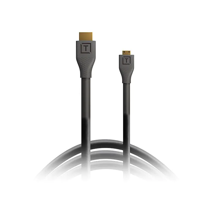 Tether Tools TetherPro Micro-HDMI to HDMI Cable with Ethernet (Black, 15') H2D15-BLK