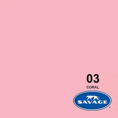 Savage Widetone Seamless Bacdrop Paper Background Approx 2.75x11Mtr 107x12YDS (Coral)