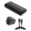 Ravpower 3in1 Combo 20000mAh PowerBank with 20w PD Fast Charging Adapter & USB-C to USB-C Cable RP-PC1086 75-27421-006