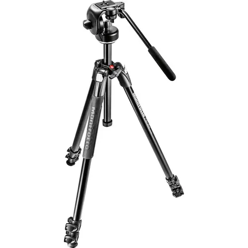 Manfrotto 608 Nitrotech Fluid Head with 645 FAST Twin Carbon Fiber Tripod System and Bag MVK608TWINF