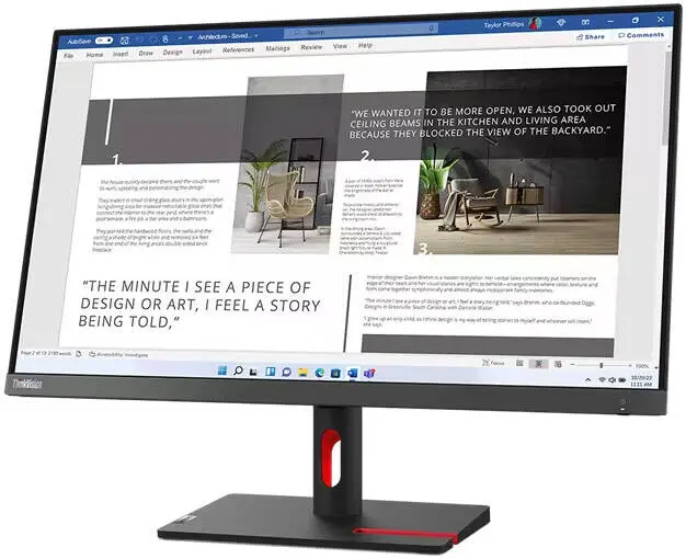 Lenovo ThinkVision S27i-30 27-Inch 1920x1080 100Hz 4Ms Anti Glare Monitor 63DFKAT4UK