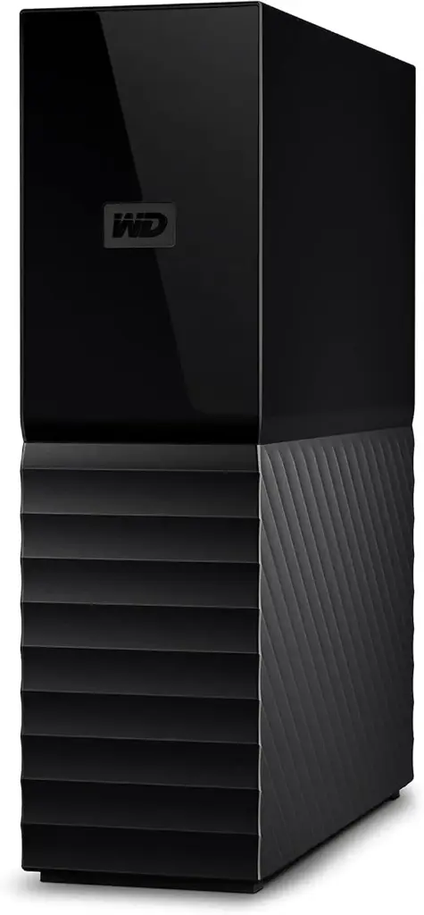 WD My Book 8TB USB 3.0 Desktop Hard Drive with Password Protection and Auto Backup Software Black WDBBGB0080HBK-EESN