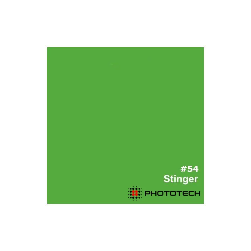 Phototech PTP-54 2.7x10m 180gsm Seamless Background Paper - Green Chroma (Stinger)