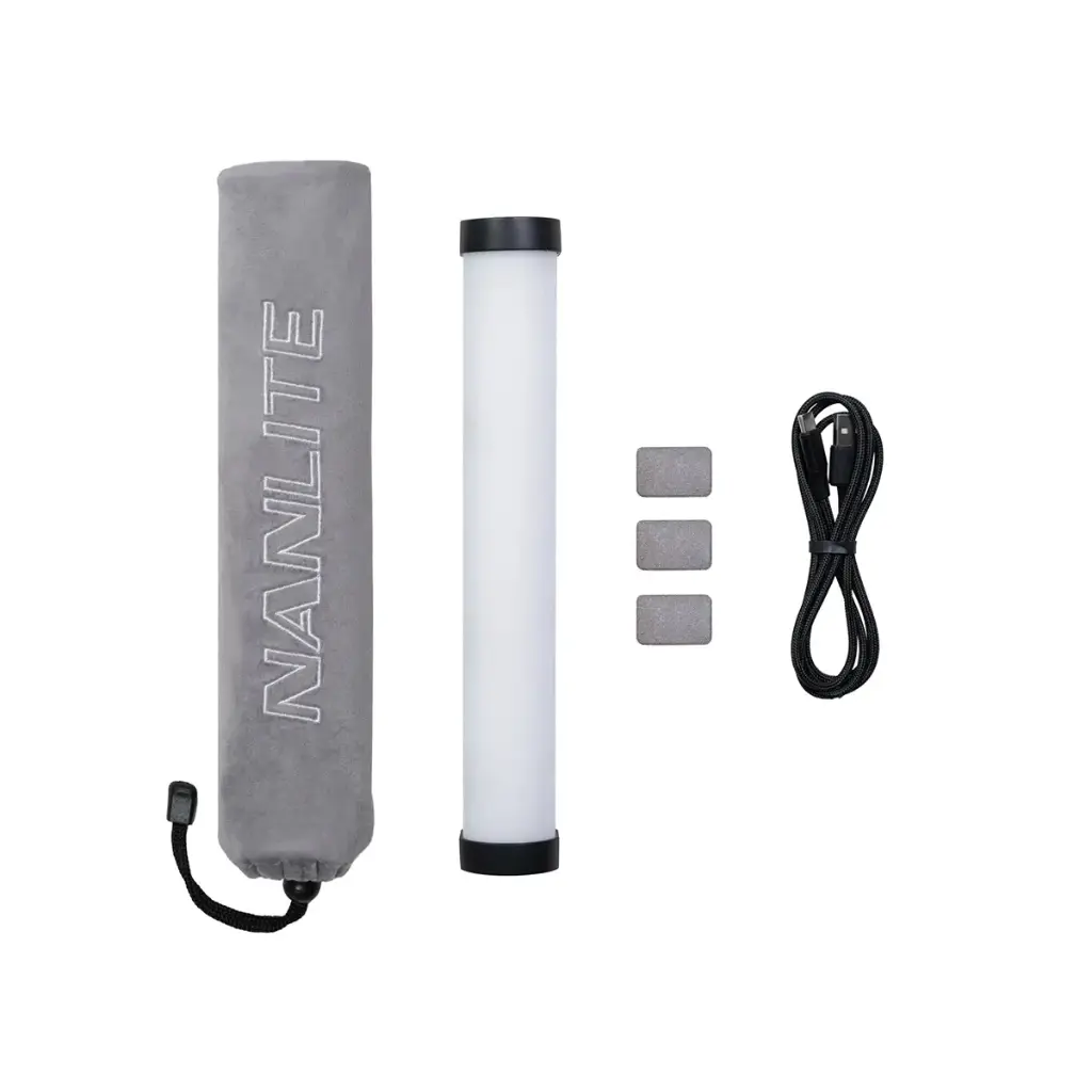 NanLite PavoTube II 6XR 10-Inch 6W RGBWW LED Tube Light with Built-In CRMX 