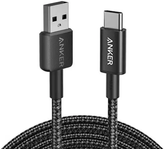 Anker 322 3Ft 0.9Mtr Braided USB-A to USB-C Cable Black A81H5H11 
