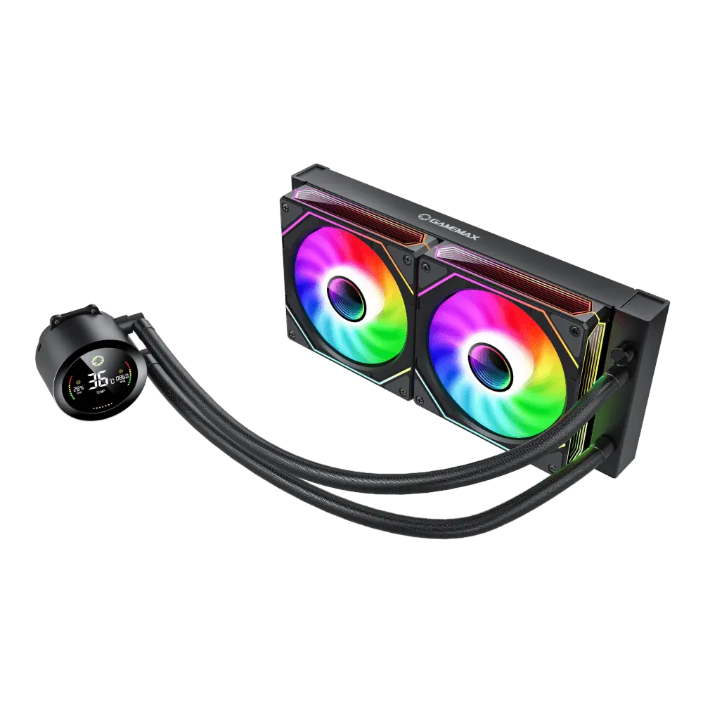 GAMEMAX IceBurg 240 Digital BK, RGB Liquid CPU Cooler 240mm
