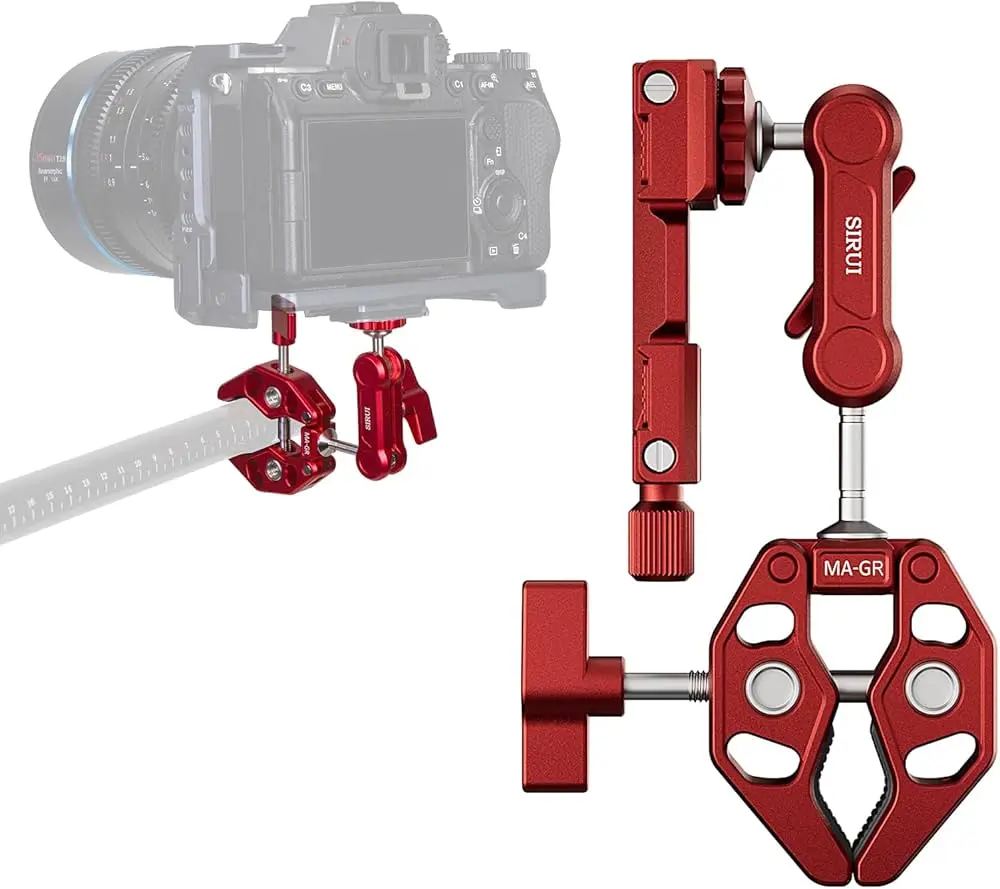 Sirui Alien Series MA-GR Crab Clamp with Magic Arm Red