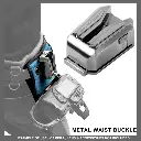 LYNCA UK-A8S Transformers Metal Waist Buckle with 1/4" Quick Release Plate