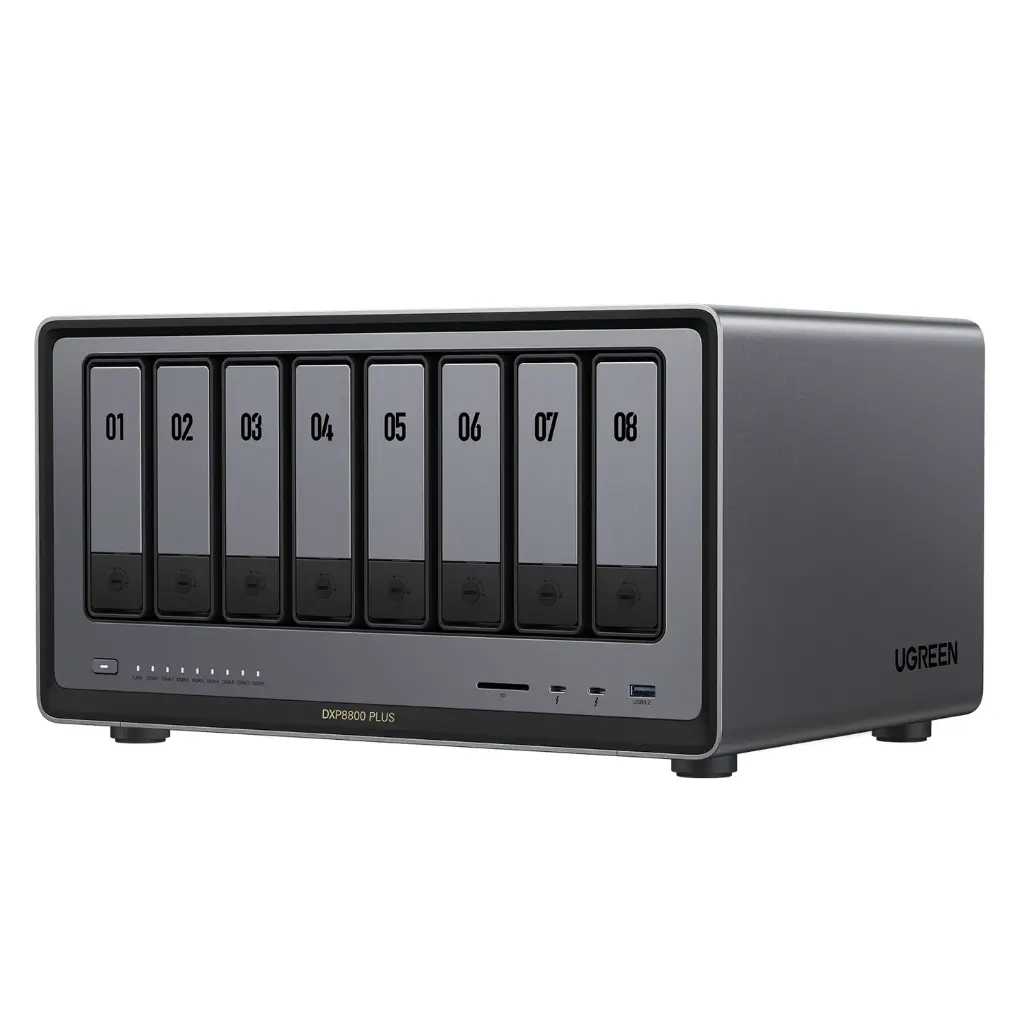 UGreen NASync DXP8800 Plus 8-Bay Nas Storage With Intel i5-1235u CPU, 8GB DDR5 RAM 35126