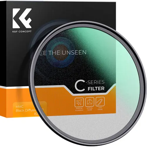 K&F Concept C-Series 82mm Grade1/4 Black Diffusion Filter KF01.2251