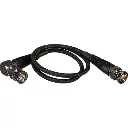 Kondor Blue 20" 12G SDI Cable with Straight to Right-Angle Connectors for 4K 60p Camera Monitors and Transmitters KB-SDI12G-20-Bk