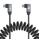 SmallRig USB-C (Angled) to USB-C (Angled) Coiled Data Cable 4793