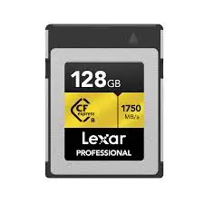 Lexar Professional CFexpress 128GB Type B Card Gold Series, up to 1750MB/s read 1500MB/s Write Speed LCXEXPR128G-RNENG