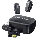Hollyland LARK A1 Combo 2-Person 2.4GHz Wireless Microphone System with USB-C and Lightning Connectors for Mobile Devices Space Gray HL-LARK A1 COMBO