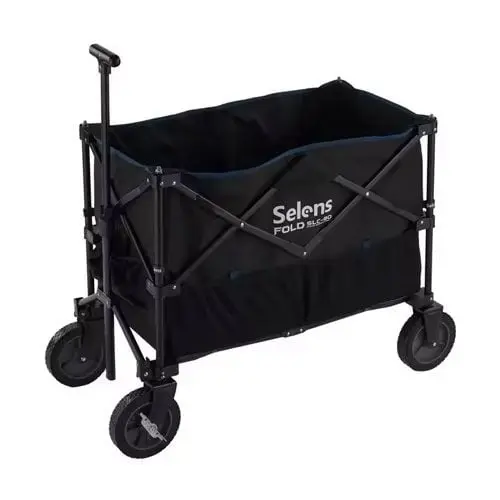 Selens SCF2-SLC-80 Folding Equipment Cart – 100kg Load with Foot Brake