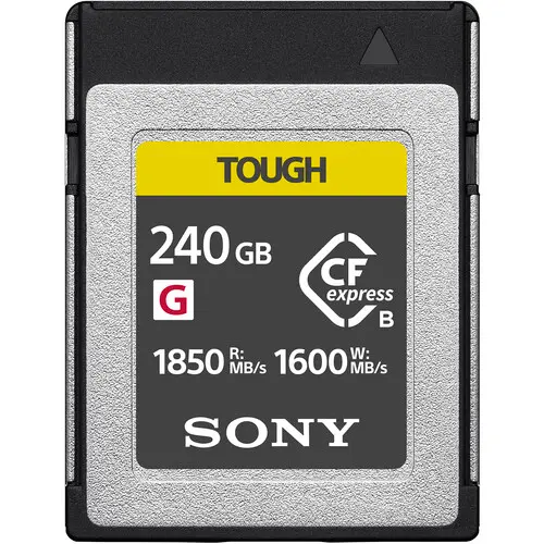 Sony Tough 240GB R1850/W1600 CFexpress Type B TOUGH Memory Card CEB-G240T