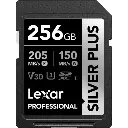 Lexar Professional SILVER PLUS 256GB UHS-I SDXC Memory Card up to 205MB/s Read 150MB/s Write LSDSIPL256G-BNNNG