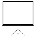 Porodo 100-Inch Portable Projector Screen with Stable Tripod Stand White PDTET100WH