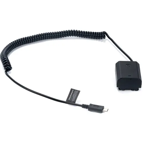 Tilta Sony NP-FZ100 Dummy Battery to USB-C Power Cable (5") DB-SYFZ-USBC