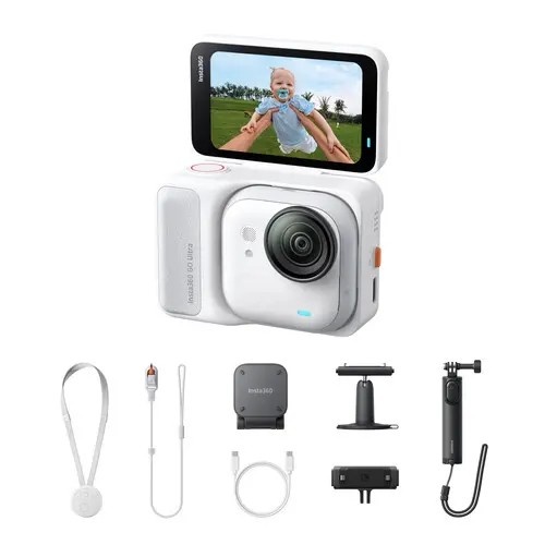 Insta360 GO Ultra 4K Pocket Camera Creator Bundle (Arctic White) CINSABEA