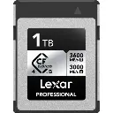 Lexar Professional 1TB CFexpress Type B Card Silver Series, up to 3600MB/s read 3000MB/s Write Speed LCXEXS4001T-RNENG