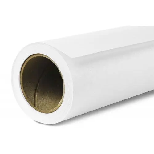 BD Seamless Bacdrop Paper Background Approx 1.35x11Mtr  Super White 129BDA2