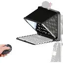 LENSGO TC7 Portable Teleprompter for Smartphones, Tablets & Select DSLR/Mirrorless Cameras With Bluetooth Remote Control