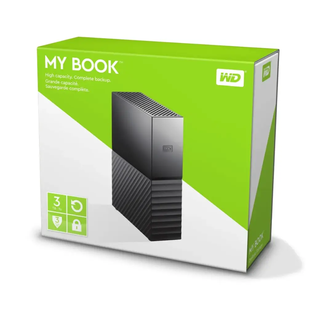 WD My Book 3TB USB 3.0 Desktop Hard Drive WDBBGB0030HBK-EESN