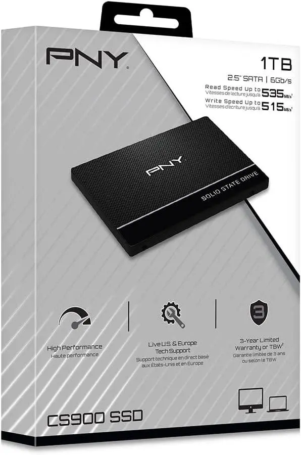 PNY CS900 1TB 2.5-Inch SATA III ND NAND SSD SSD7CS900-1TB-RB
