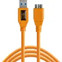 Tether Tools TetherPro USB 3.0 Male Type-A to USB 3.0 Micro-B Cable (15', Orange) CU5454