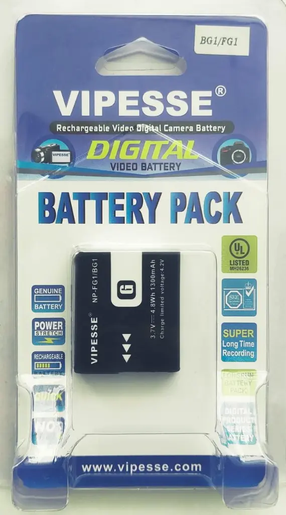 Vipesse NP-BG1 FG1 3.7V 1300mAh 4.8Wh Battery for Sony