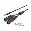 Roxtone Pure Aus to 2XLR Male Premium Audio Cable 3Meter 9.8Ft PACC170L0030