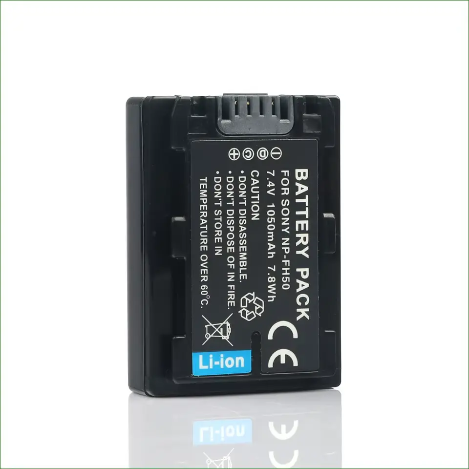 Vipesse NP-FH50 1050mAh 7.2v 7.6Wh Rechargeable Battery Pack for Sony
