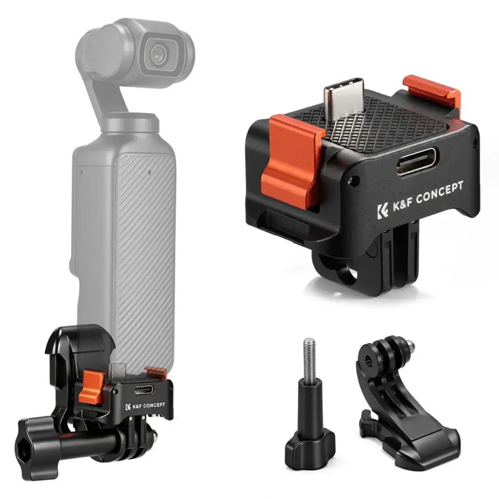 K&F Charging Adapter Folding Base for DJI Osmo Pocket 3 & 4 (KF20.0018)
