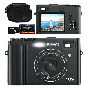 Promage PC120 4K 48MP Ultra HD Digital Camera Black
