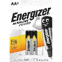 Energizer Alkaline Power LR6 1.5V AA Battries Pack of 2