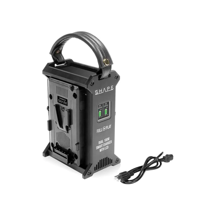 SHAPE FULL PLAY Dual V-Mount 100W Fast Charger with LCD V10PWC